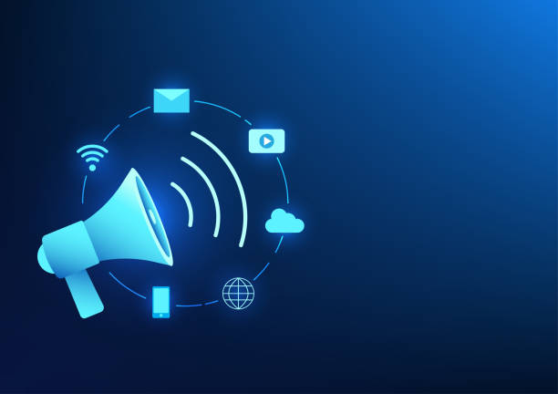 istock E-commerce business technology Big megaphone with social icons It means expanding marketing for product brands to be known and attract as many customers as possible to increase sales. 1788916835