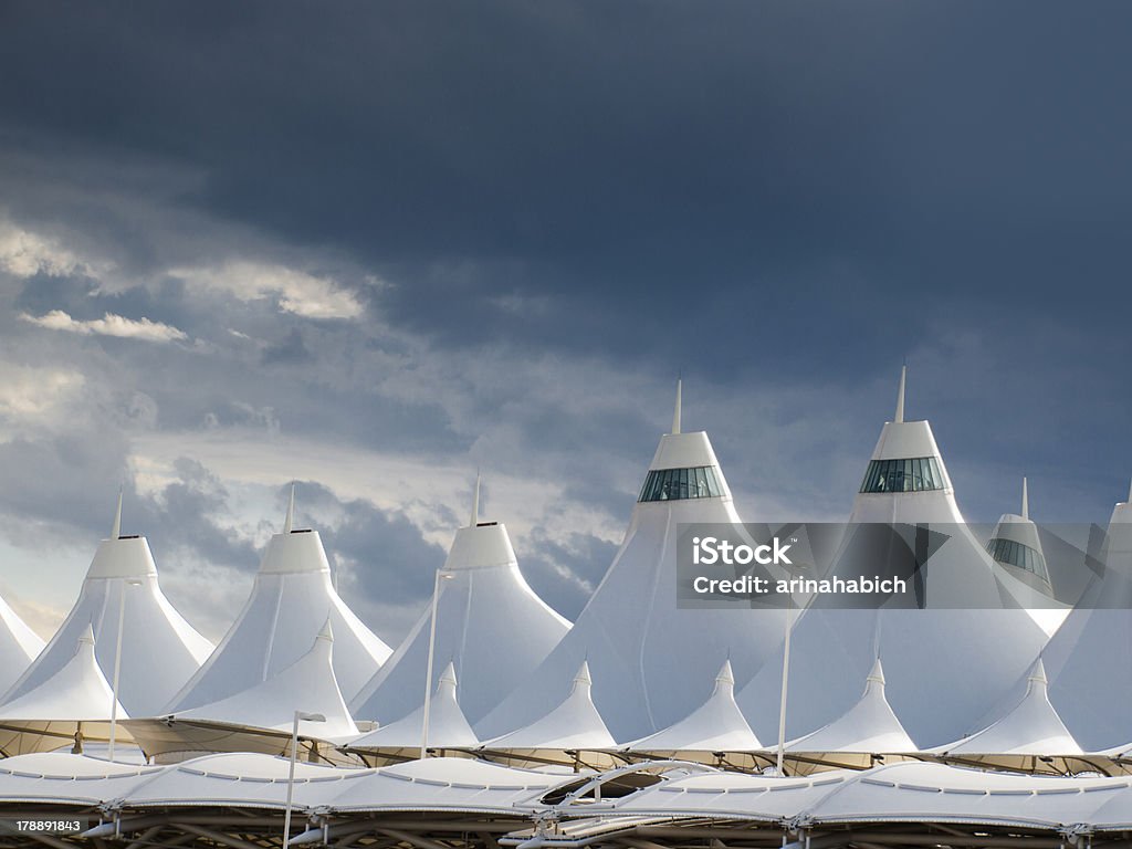 Denver International Airport - Lizenzfrei Blau Stock-Foto