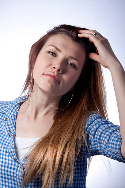 istock Expressive studio portrait of beautiful woman 178892030
