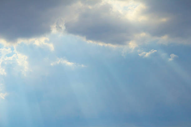 Incandescência Deus raias - fotografia de stock