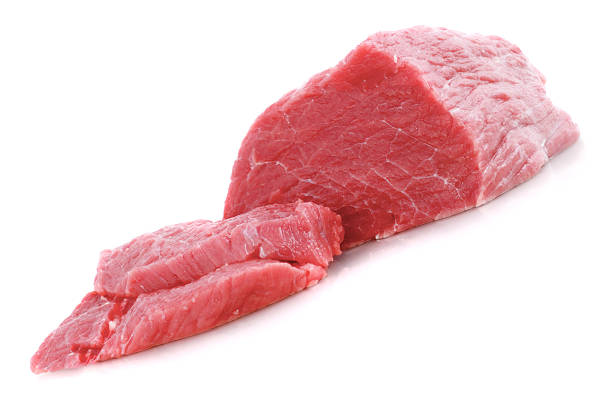 istock Cut of  beef steak on white 178893426