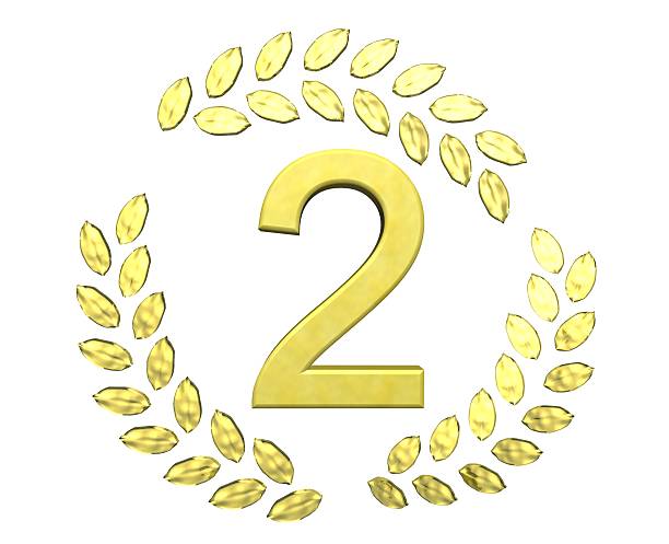 number with laurel wreath