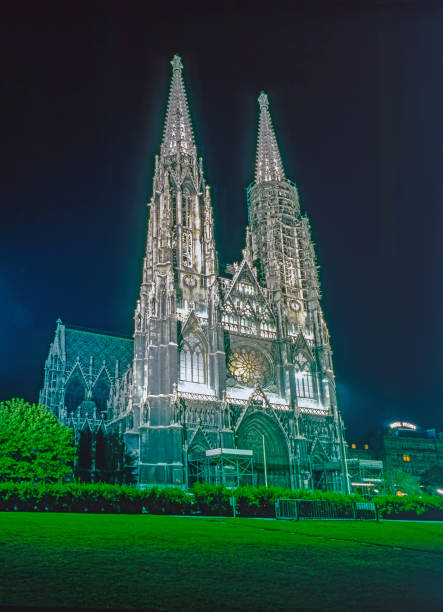 Votivkirche, Vienna stock photo