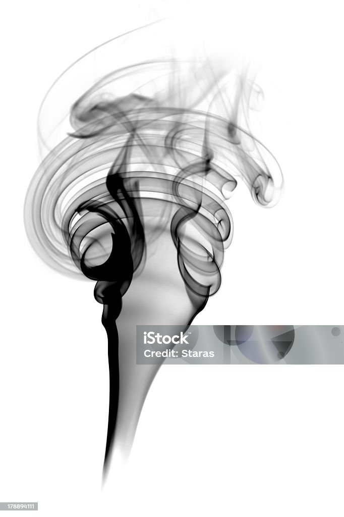 추상적임 블랙 흡연합니다 - 로열티 프리 연기-물리적 구조 스톡 사진