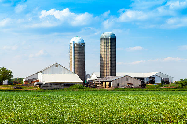istock American Farmland With Blue Cloudy Sky 178894748