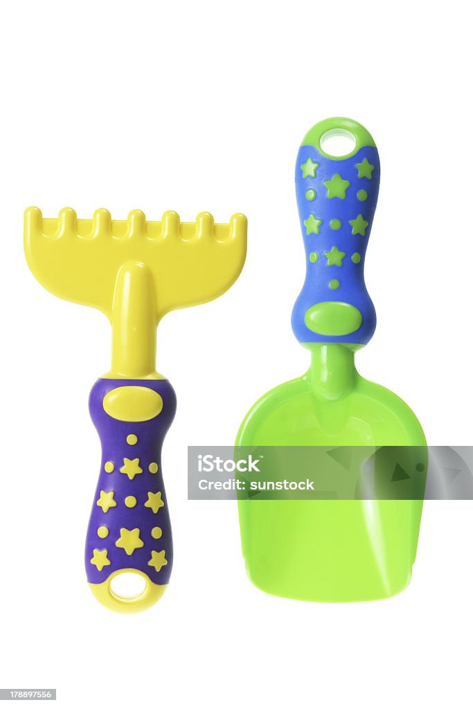 Brinquedos de ferramenta de jardinagem - Foto de stock de Ancinho - Equipamento de jardinagem royalty-free