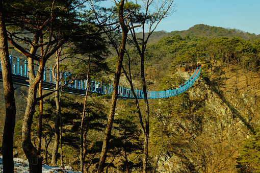 bridge between mountain (korea)