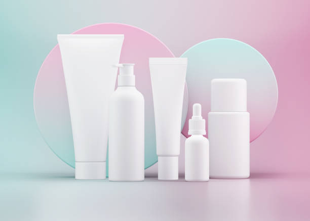 istock Cosmetic brand mockup on studio enviroment 1788979645