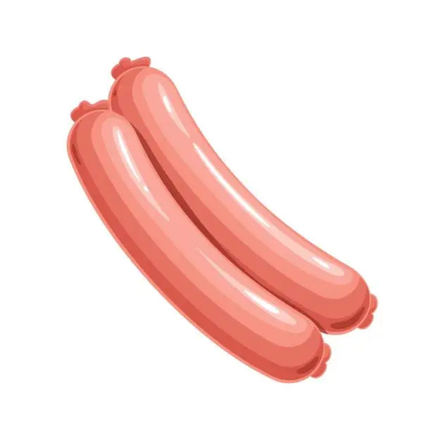 Vector illustration of Sausages
