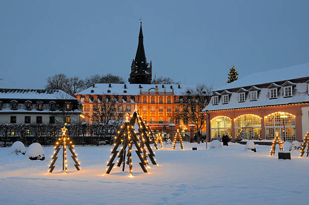 navidad en erbach, alemania - odenwald fotografías e imágenes de stock