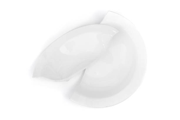 istock A white plate split into two halves on a white background. Concept of split, collapse, conflict 1788988865