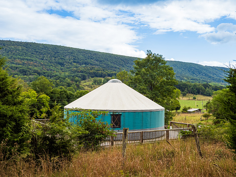 In the heart of Mathias, West Virginia, a traditional yurt stands as a testament to an ancient way of life. Surrounded by the lush forest, this tent-like dwelling is a harmonious blend of history and nature, offering a unique and immersive experience in the Appalachian wilderness.