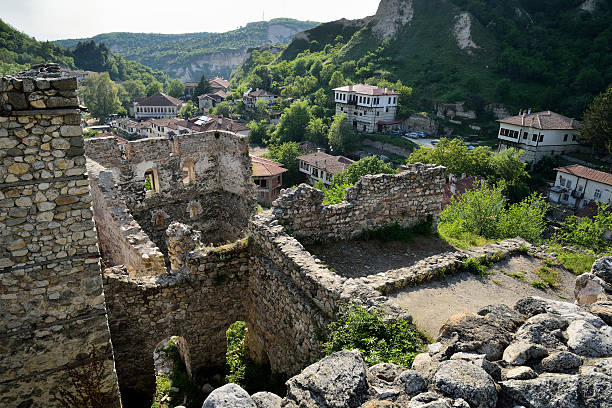 istock Ancient remains and old houses in Melnik 178899806