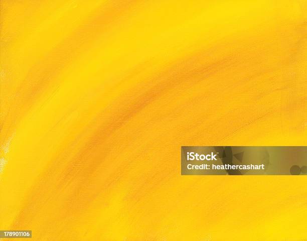 Żółtopomarańczowy Szczotka Tło Udar Mózgu - zdjęcia stockowe i więcej obrazów Abstrakcja - Abstrakcja, Barwne tło, Bez ludzi