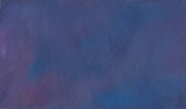 Viola e blu sfondo dipinto Pennellata - foto stock