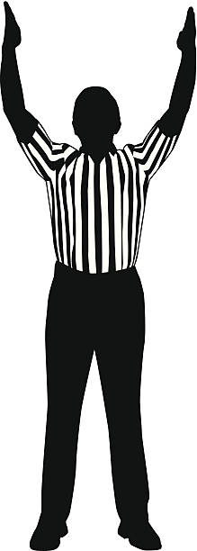 Referee Goal vector art illustration