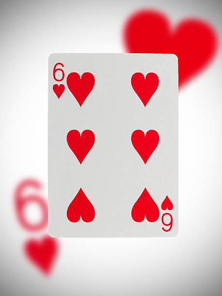 istock Playing card, six of hearts 178901740