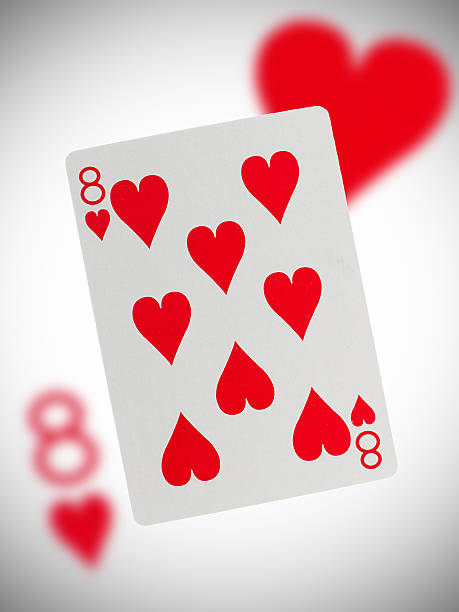 istock Playing card, eight of hearts 178901761