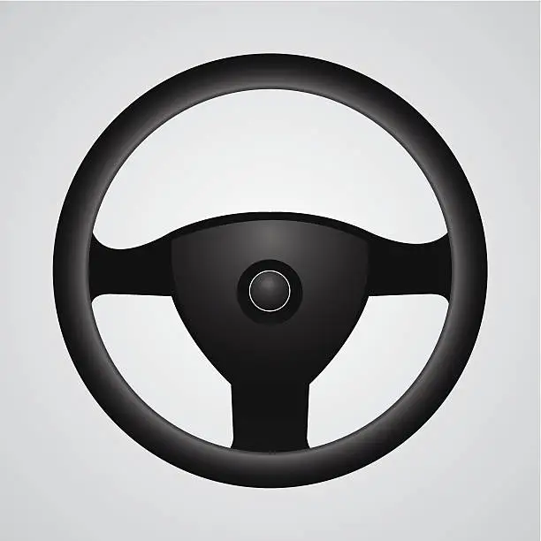 Vector illustration of Steering wheel