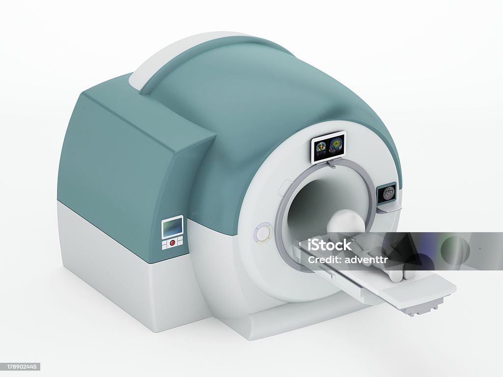 Patient in MRI (Magnetic Resonance) scanner Patient in MRI (Magnetic Resonance) unit. Generic design. Healthcare And Medicine Stock Photo