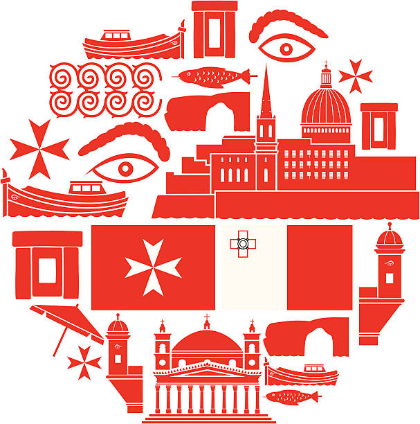 Malta Icon Set A set of Malta related icons. See below for more travel images and other city and country icon sets. If you can't see a set you require, message me, I take requests! maltese silhouette stock illustrations