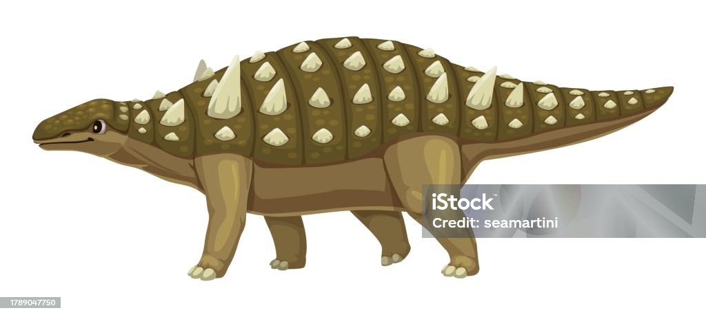 Struthiosaurus Struthiosaurus Dinosaur Funny Cartoon Character Stock Illustration ...