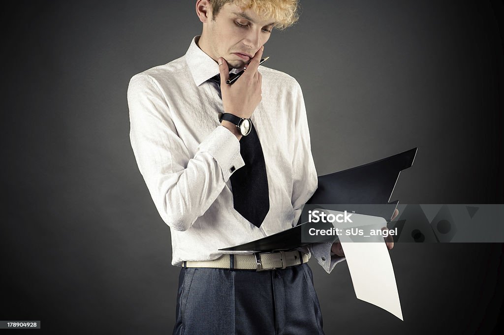 Junge business Mann - Lizenzfrei Besorgt Stock-Foto