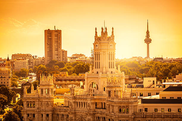 Madrid Skyline stock photo