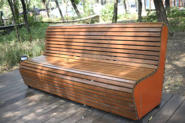 istock Wooden bench in the park 1789050746