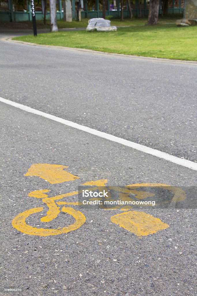 Amarelo simbolizam bicicleta - Foto de stock de Amarelo royalty-free