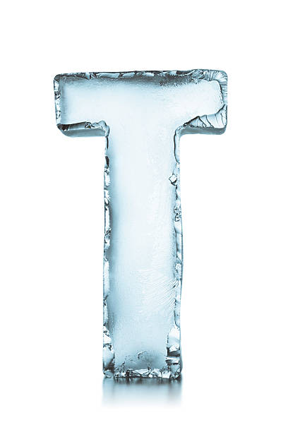 istock Letter T frozen ice block alphabet 178905769