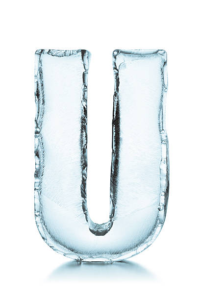 istock Letter U frozen ice block alphabet 178905780