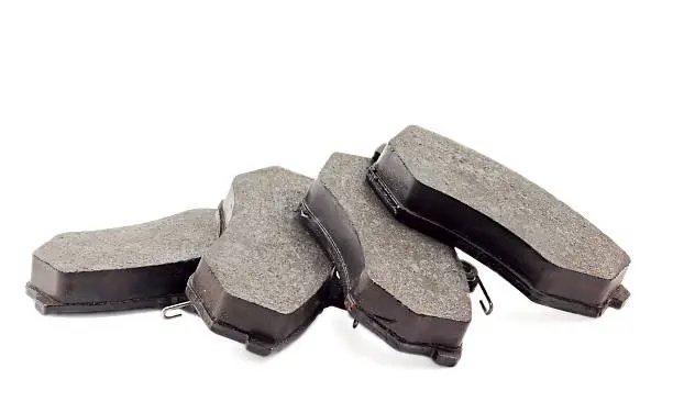 brake pads for the car on a white background
