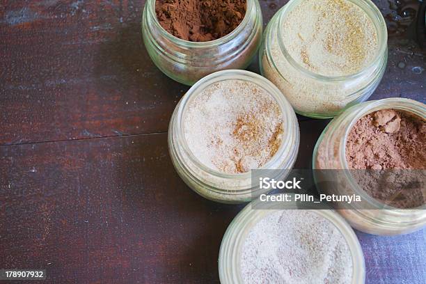 Open Jars With Spices Stock Photo - Download Image Now - Allspice, Backgrounds, Balinese Culture