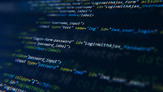 Code Html Php Web Programming Source Code Abstract Code Background 3d ...