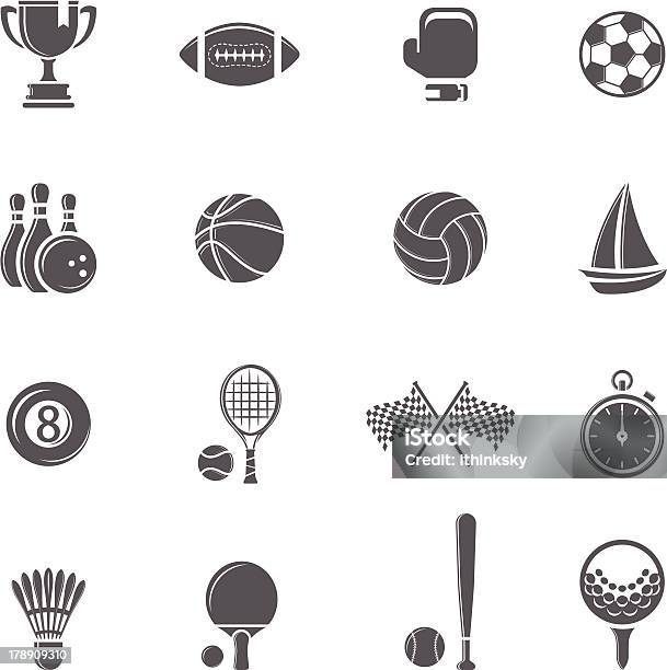 Ilustración de Icono De Deportes y más Vectores Libres de Derechos de Deporte - Deporte, Esfera, Pelota