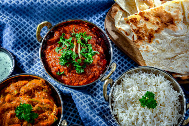 istock Hot madras paneer and vegetable masala with rice 1789093105