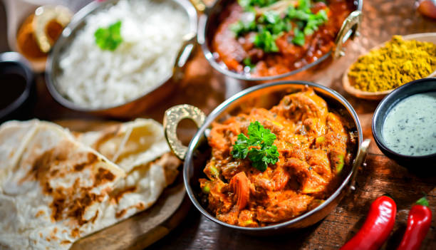 istock Hot madras paneer and vegetable masala with rice 1789093615