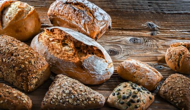 istock Assorted bakery products including loaves of bread and rolls 1789097826