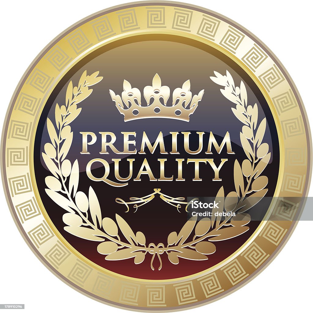 Protector de calidad Premium oro real - arte vectorial de Control de calidad libre de derechos