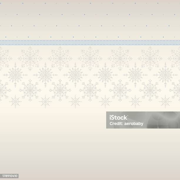 Бесшовные Снежинок И Украшения Кружева Ленты На Заднем Плане — стоковая векторная графика и другие изображения на тему Бежевый
