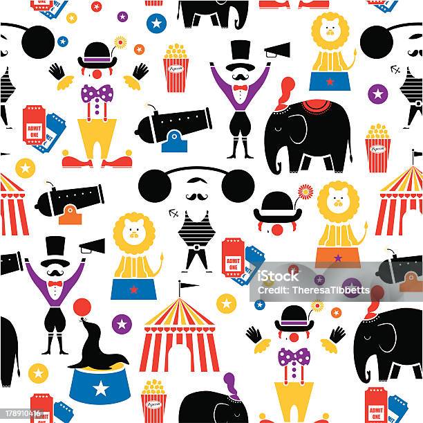 Circus Repeat Pattern Stock Illustration - Download Image Now - Circus, Juggling, Backgrounds
