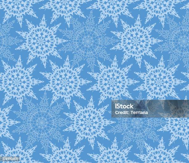 Flocos De Neve Sem Costura Textura Emblema De Neve - Arte vetorial de stock e mais imagens de A nevar