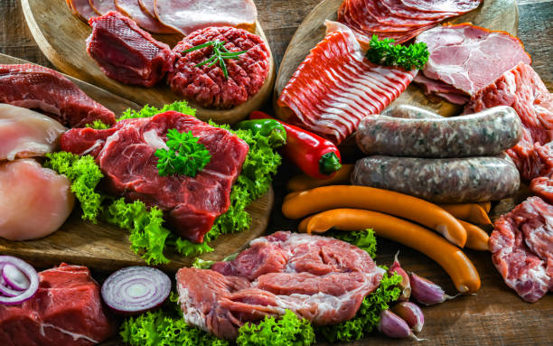 istock Composition with a variety of meat products 1789113213