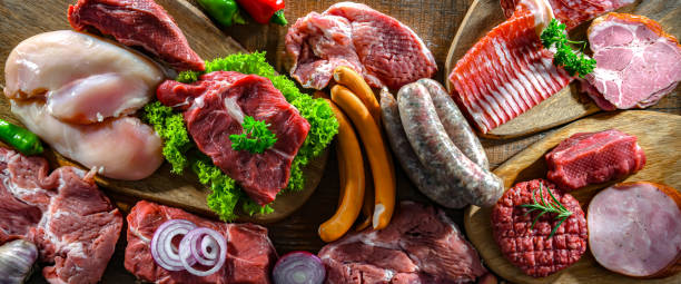 istock Composition with a variety of meat products 1789114849