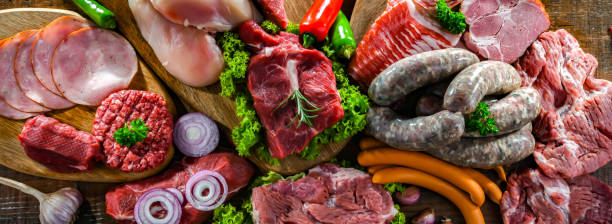 istock Composition with a variety of meat products 1789115447
