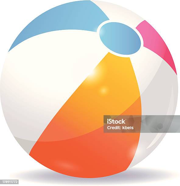 Beach Ball Stock Illustration - Download Image Now - Beach Ball, Illustration, White Background