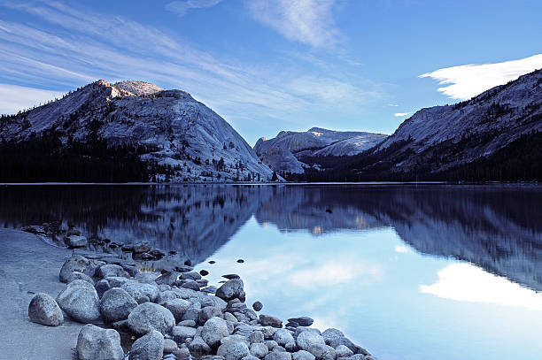 Sunrise in Yosemite National Park stock photo