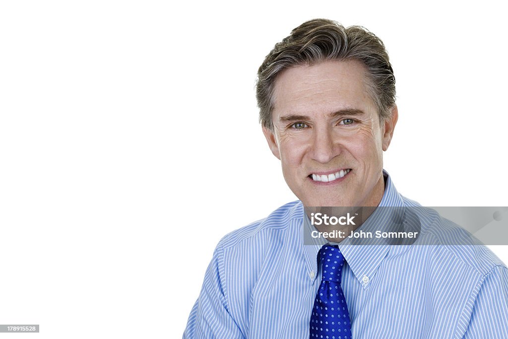 Uomo maturo indossando un Cavolo camicia e cravatta - Foto stock royalty-free di Affari