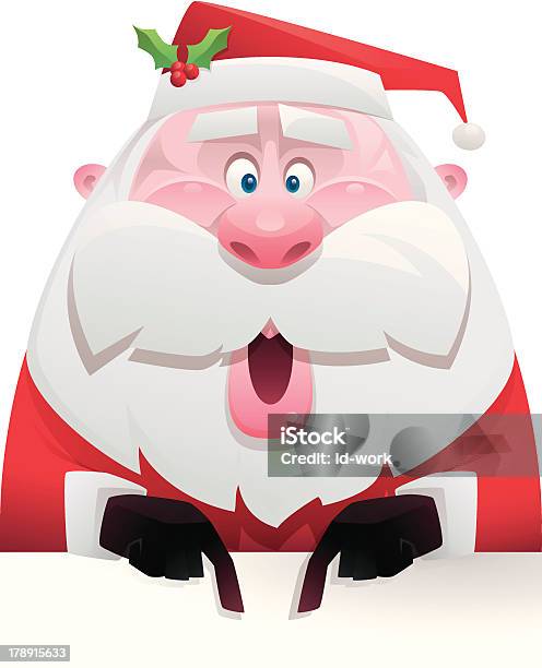 Père Noël Pointant Du Doigt Vecteurs libres de droits et plus d'images vectorielles de Père Noël - Père Noël, Montrer du doigt, Noël